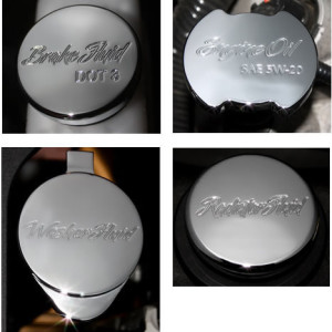 CLSK-SCPT-4PCS-II 2011-2014 Mustang Four Underhood Cap Chrome Covers Bundle