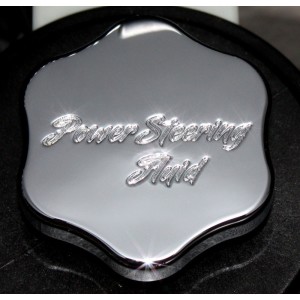 CLSK-SCPT-PSR-II Action Artistry Power Steering Cap Cover Classic Script Chrome 2010